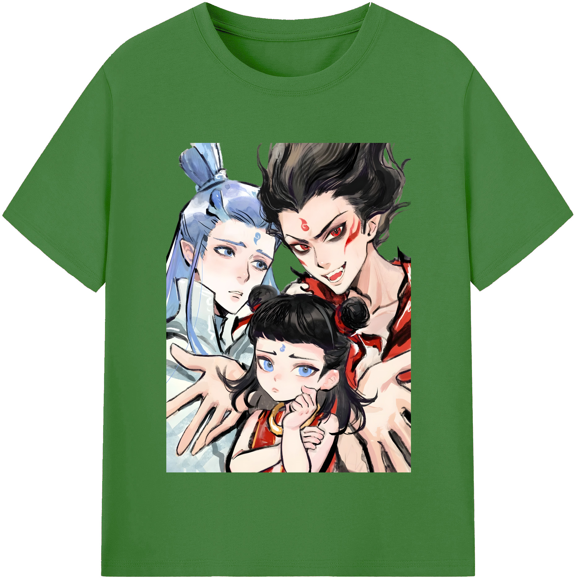 （画像用） Ne Zha 2 ナタ 魔童の大暴れ レディースカジュアルプリントTシャツ（綿100％）